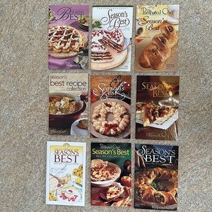 The Pampered Chef Set of 9 of The Season's Best Cookbooks